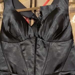 Midnight Blue Halter Dress